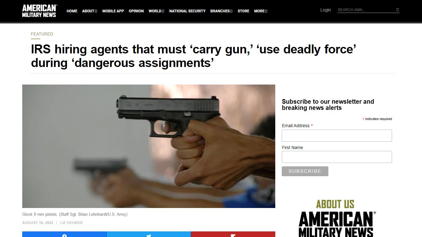 IRS hiring agents that must 'carry gun,' 'use deadly force' during ...